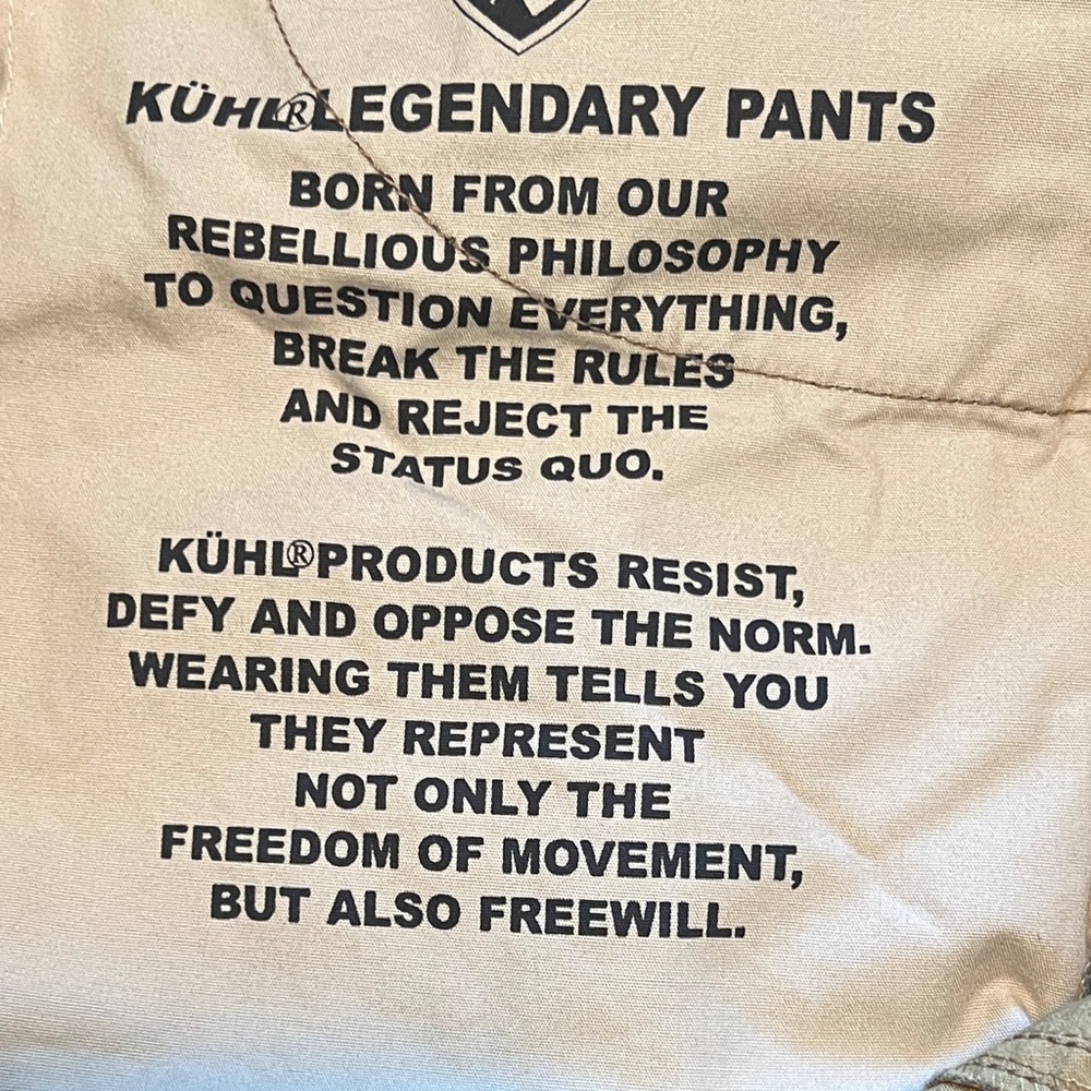 Kuhl Kovert Dark Charcoal Outdoor Pants Size 36X30 - Picture 12 of 12